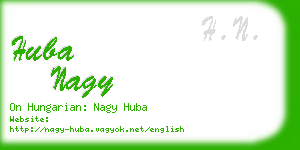 huba nagy business card